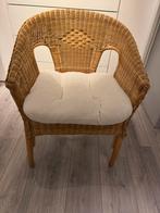 Rieten stoel met kussen, Kinderen en Baby's, Kinderkamer | Tafels en Stoelen, Ophalen, Zo goed als nieuw, Stoel(en)