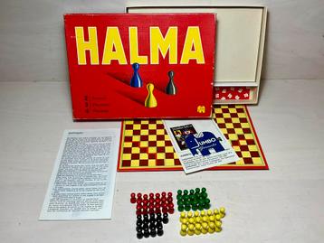 Halma voor 2, 3 of 4 personen houten pionnen en compleet beschikbaar voor biedingen