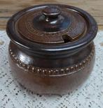 SALE Vintage bruin gres marmelade/ jam potje uit Australië, Ophalen of Verzenden