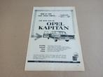 Reclame (uit oud tijdschrift) Opel Kapitan (1961), Verzamelen, Verzenden