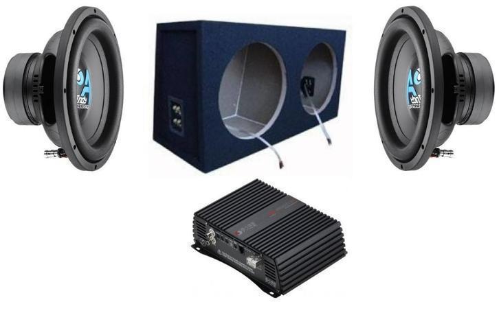 bassface dubbele woofer -pack 1000watt, Auto diversen, Autospeakers, Nieuw, Ophalen of Verzenden
