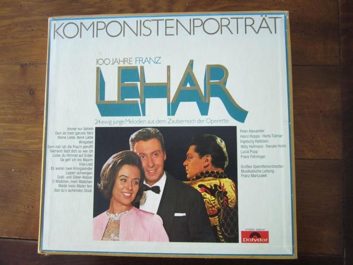 Komponistenporträt 100 jahre Franz Lehár , 2 LP's in box, Cd's en Dvd's, Vinyl | Klassiek, Zo goed als nieuw, Romantiek, Opera of Operette