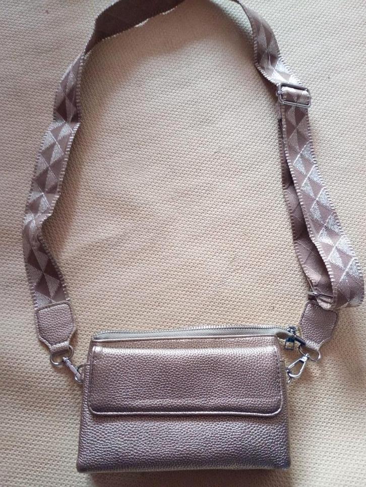 Damestas – Bag Strap – Crossbody Tas brons (NIEUW!), Sieraden, Tassen en Uiterlijk, Tassen | Damestassen, Nieuw, Schoudertasje