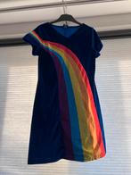 K3 Jurk Blauw Fluweel Regenboog Maat 152, Ophalen, Gebruikt, Meisje