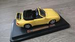Porsche 911 carrera cabriolet BBurago miniatuur auto, Ophalen of Verzenden, Bburago