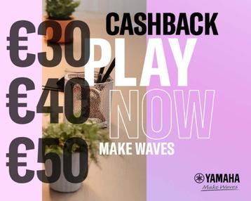 Cashback-actie Yamaha piano & keyboard bij Verhoog Muziek beschikbaar voor biedingen