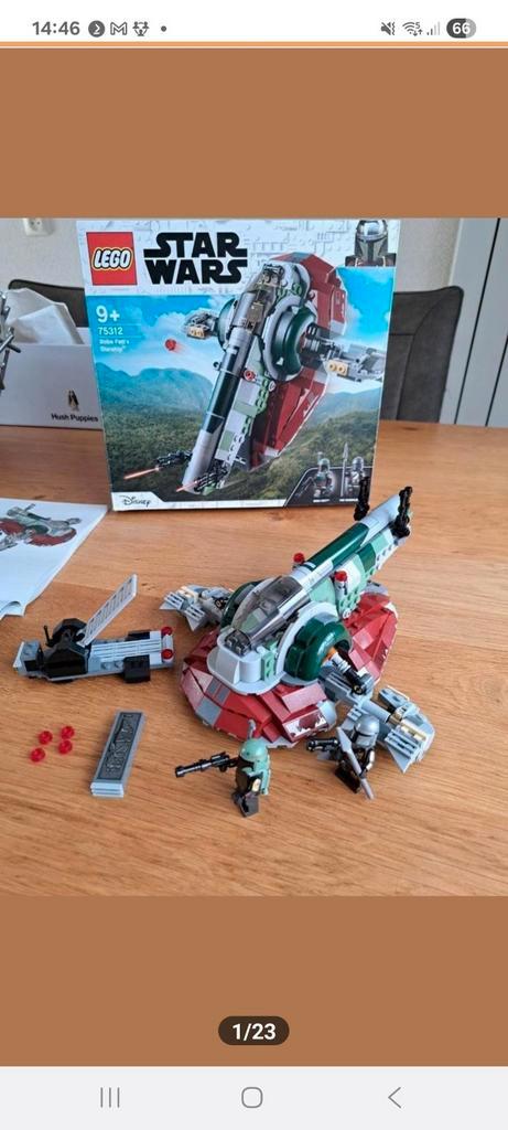 LEGO Star Wars Slave I - 75312 - Compleet!, Kinderen en Baby's, Speelgoed | Duplo en Lego, Zo goed als nieuw, Lego, Complete set