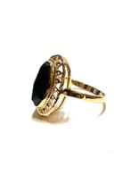 14k gouden ring met een granaatsteen, -, -, Ophalen of Verzenden, Zo goed als nieuw