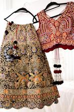 Exclusieve handgeborduurde lehenga, Kleding | Dames, Gelegenheidskleding, Ophalen of Verzenden, Zo goed als nieuw, Overige typen