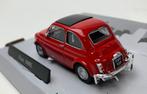 Cararama 1:43 Fiat 500 L rood met zwart dak, in windowbox, Hobby en Vrije tijd, Modelauto's | 1:43, Overige merken, -, Nieuw, Ophalen of Verzenden