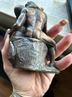 Bronzen Beeld 'De Kus' - Rodin Stijl, Antiek en Kunst, Ophalen of Verzenden