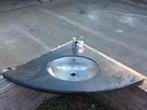 wasbak, Ophalen of Verzenden, Gebruikt, Rvs, Wastafel
