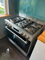 Beko 90 cm gasfornuis 6 pitten met kippenspit om te grillen, Witgoed en Apparatuur, Fornuizen, Ophalen, 60 cm of meer, Zo goed als nieuw