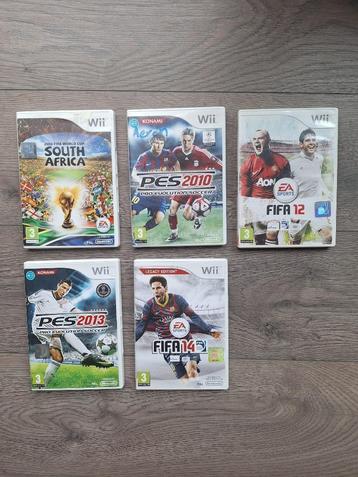 Wii Voetbalspellen, 5 spellen. beschikbaar voor biedingen