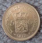 Pr+ Gouden vijfje 1912 Wilhelmina, Verzenden, Koningin Wilhelmina, 5 gulden, Goud