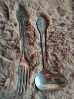 Kinderbestek vorkje en lepeltje, Antiek en Kunst, Antiek | Bestek, Ophalen of Verzenden