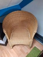 Rieten stoel  zeer goed, Huis en Inrichting, Stoelen, Ophalen, Zo goed als nieuw, Bruin, Eén