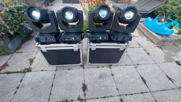 Beam 230w moving head  4 stuks inclusief flightcase  beschikbaar voor biedingen