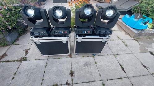 Beam 230w moving head  4 stuks inclusief flightcase, Muziek en Instrumenten, Licht en Laser, Zo goed als nieuw, Licht, Ophalen of Verzenden