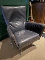 Label Foxx fauteuil draaiend, Huis en Inrichting, Fauteuils, Ophalen, Gebruikt, 50 tot 75 cm, Leer