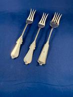 Antiek zilveren vorken - dessert / beleg / zuurvorken, Antiek en Kunst, Ophalen of Verzenden