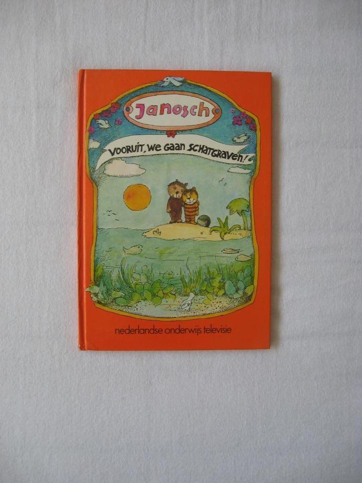 Janosch - Vooruit, we gaan schatgraven (uitgave N.O.T.), Boeken, Kinderboeken | Jeugd | onder 10 jaar, Gelezen, Ophalen of Verzenden