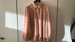 Mooie blouse beige/rood/rose, Ophalen of Verzenden, Zo goed als nieuw, Maat 46/48 (XL) of groter, Rood