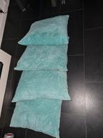 Mint groene kussens, Ophalen of Verzenden, Zo goed als nieuw, Groen, Vierkant