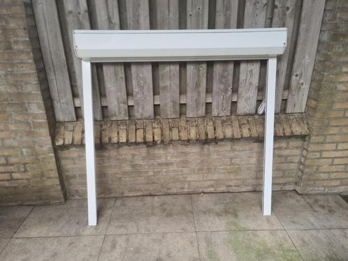 Handbediend rolluik wit, Doe-het-zelf en Verbouw, Rolluiken, Gebruikt, 100 tot 150 cm, 100 tot 150 cm, Wit, Ophalen