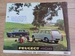 Peugeot 404 Familiale / Stationcar brochure uit 1963, Boeken, Auto's | Folders en Tijdschriften, Gelezen, Peugeot, Verzenden
