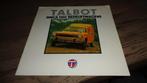 Folder TALBOT SIMCA 1100 BEDRIJFSWAGENS  ,  9-1979, Verzenden, Gelezen, Overige merken