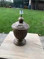 Stenen tafellamp met urn ontwerp, Huis en Inrichting, Lampen | Tafellampen, Ophalen, Gebruikt, Minder dan 50 cm