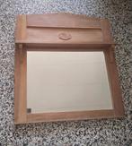 Brocante antiek eiken spiegel 83x75, Ophalen, Zo goed als nieuw, 75 tot 100 cm, Minder dan 100 cm
