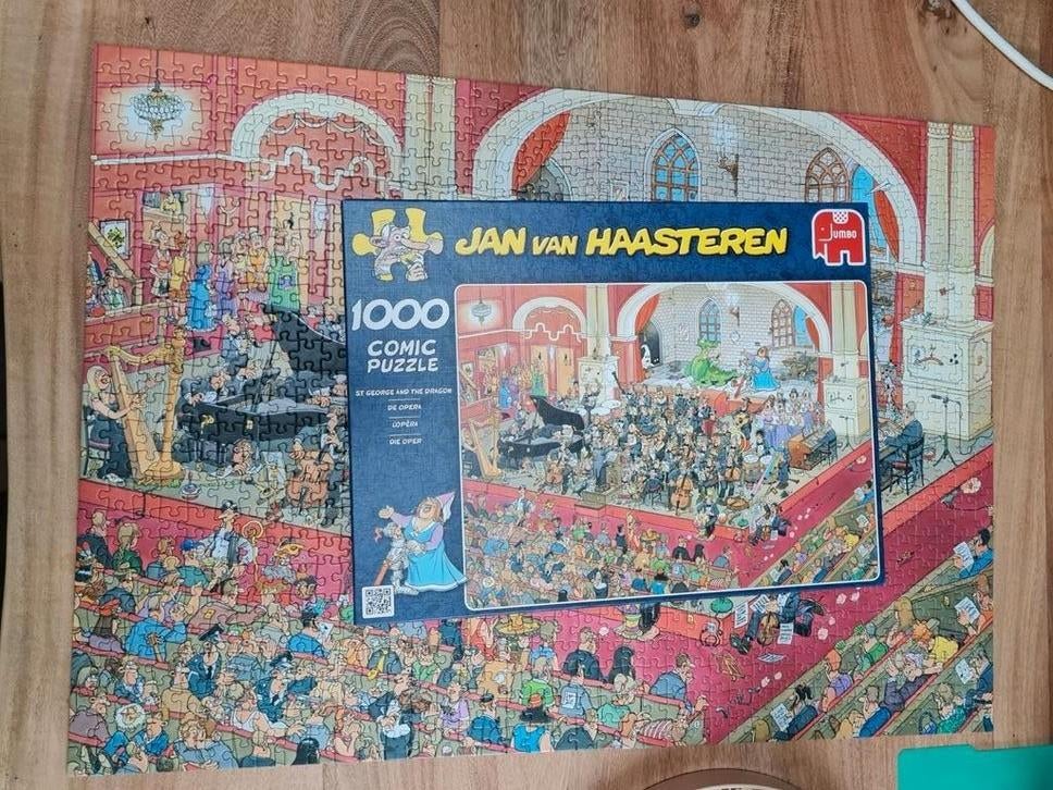Jan van Haasteren Opera Puzzel 1000 stukjes, Hobby en Vrije tijd, Denksport en Puzzels, Ophalen of Verzenden, 500 t/m 1500 stukjes
