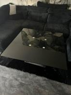 Unieke, glazen salontafel, Huis en Inrichting, Tafels | Salontafels, Ophalen, Vierkant, Glas, 100 tot 150 cm