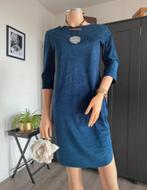 YVESLINE jurk maat M faux suede donkerblauw, Kleding | Dames, Maat 38/40 (M), Blauw, Ophalen of Verzenden, Zo goed als nieuw