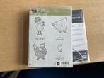 Stampin up HEE CHICK IN HOUT, Hobby en Vrije tijd, Stempelen, Ophalen of Verzenden, Zo goed als nieuw, Houten stempel