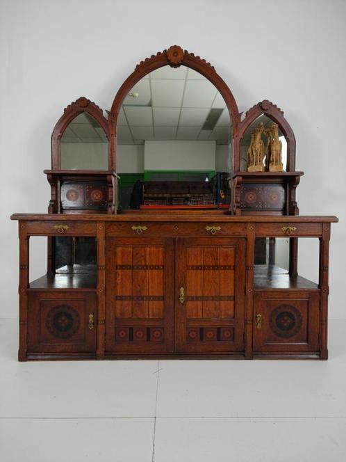 Engels Arts & Crafts Eiken Dressoir door Pratt & Prince, Antiek en Kunst, Antiek | Meubels | Kasten, Ophalen