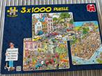 Jan van Haasteren puzzels 3x 1000, Ophalen, Zo goed als nieuw