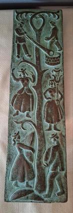 Zwaar bronzen wand reliëf,  8,8 kg, Ophalen of Verzenden