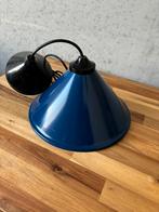 Vintage blauwe emaille lampenkap, Ophalen of Verzenden, Zo goed als nieuw, Minder dan 50 cm
