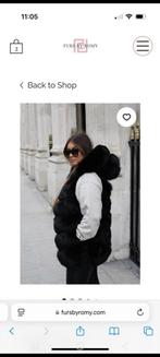 Chunky fox fur vest, Kleding | Dames, Jassen | Winter, Furs by romy, Zwart, Maat 46/48 (XL) of groter, Nieuw
