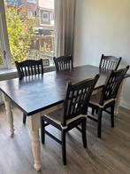 Eettafel met stoelen, Ophalen, Gebruikt, 50 tot 100 cm, Vijf personen of meer