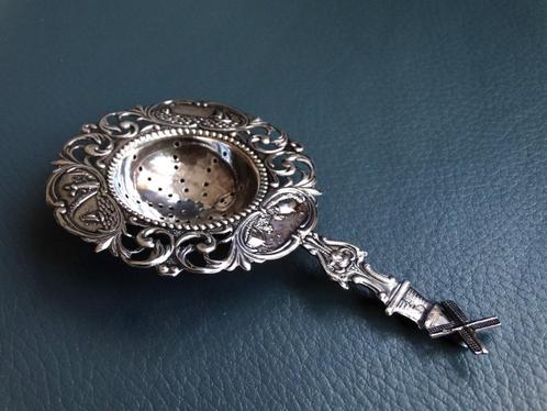 Zilveren theezeef met molen, 1929, wieken draaien, Antiek en Kunst, Antiek | Goud en Zilver, Zilver, Verzenden