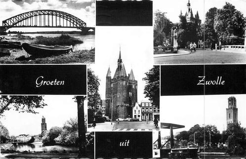 (381-077-019) Zwolle Groeten uit, Verzamelen, Ansichtkaarten | Nederland, Overijssel, Verzenden