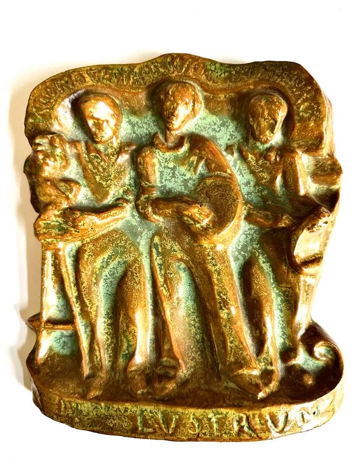 Charles Vos - 1938 - Kunstenaarsvereniging Limburg Relief, Antiek en Kunst, Kunst | Beelden en Houtsnijwerken, Ophalen of Verzenden