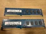 SK Hynix PC3 12800U desktop 2x2 GB Ram, Ophalen of Verzenden, Zo goed als nieuw, DDR3, Desktop
