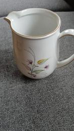 Vintage melkkan met bloem opdruk, Gebruikt, Overige typen, Ophalen of Verzenden, Overige stijlen