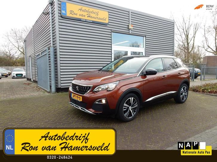 Peugeot 3008 1.2 PURE TECH ALLURE*1/2 LEDER*PANODAK*NAVI*CAM, Auto's, Peugeot, Te koop, ABS, Achteruitrijcamera, Airbags, Airconditioning