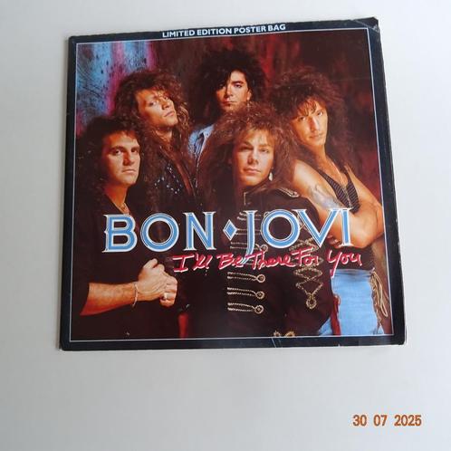 Bon Jovi - I'll Be There For You (poster-hoesje), Cd's en Dvd's, Vinyl Singles, Gebruikt, Single, Rock en Metal, 7 inch, Verzenden